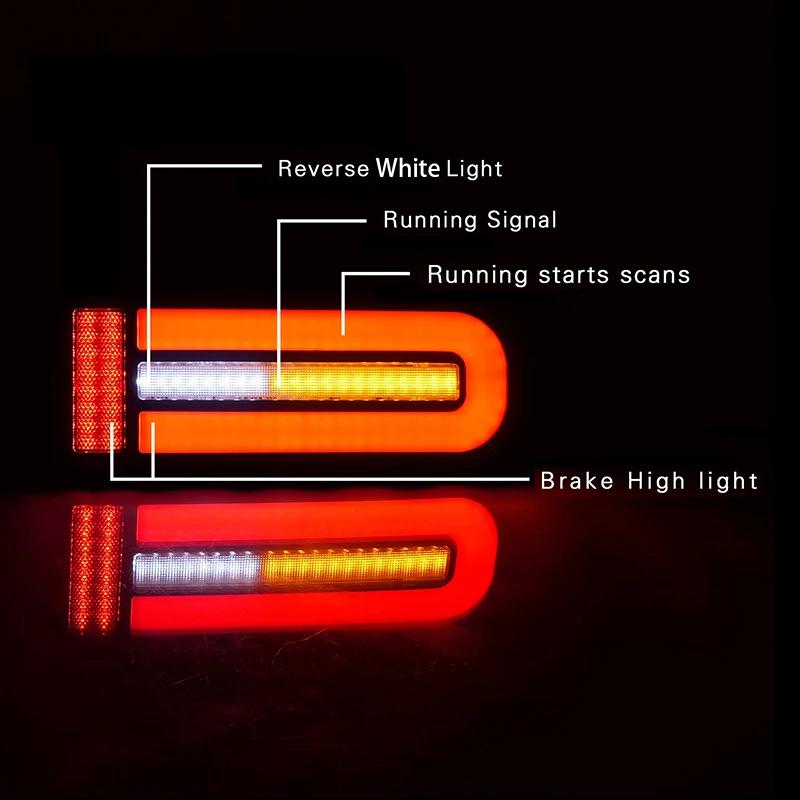 Автомобильный светодиодный задний фонарь в сборе, подходящий для Suzuki Jimny 2019-2024, модифицированные автомобильные аксессуары, задние фонари, стоп-сигнал, указатель поворота