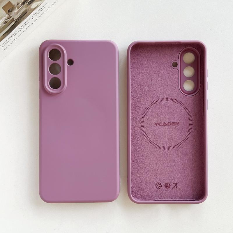 Магнитный чехол из жидкого силикона для Samsung Galaxy S26 S25 Ultra S24 S23 S22 Plus A16 A54 A55 A56 5G, ударопрочный мягкий чехол