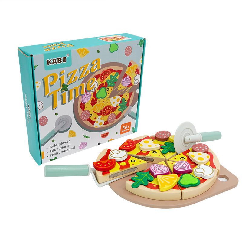 Wooden Role Play Kitchen Toys For Boys And Girls With Slicing Fun And Sensory Engagement