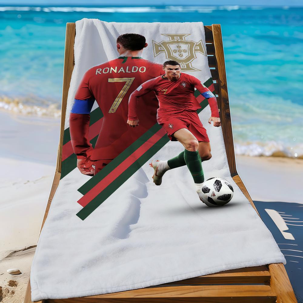 Супер C-Криштиану Звезда R-Роналду-S CR7 Полотенце Спортивное Быстросохнущее Туристическое Снаряжение для Кемпинга Песозащитное Мягкое Легкое Большое Пляжное Полотенце