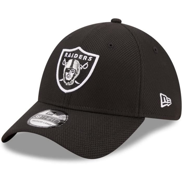 Casquette New Era 39Thirty Diamond - Las Vegas Raiders Noir - Adulte - Sportswear