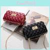 Fragrant Women Small Wind Bag Korean Version Of The Diamond Lattice Chain Bag Single Shoulder Bag Mini Cross Small Square Bag