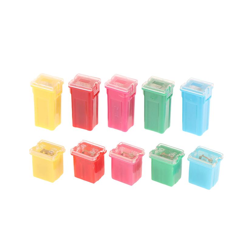 10 шт., коробчатый мини-предохранитель для автомобиля, набор для выбора предохранителей, квадратный набор, автомобильные аксессуары для 20A, 30A, 40A, 50A, 60A