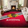 Коврик для двери Chicago Blackhawks для гостиной или спальни Защитный коврик под стул Офисное украшение Рождественский подарок Подарок на день рождения