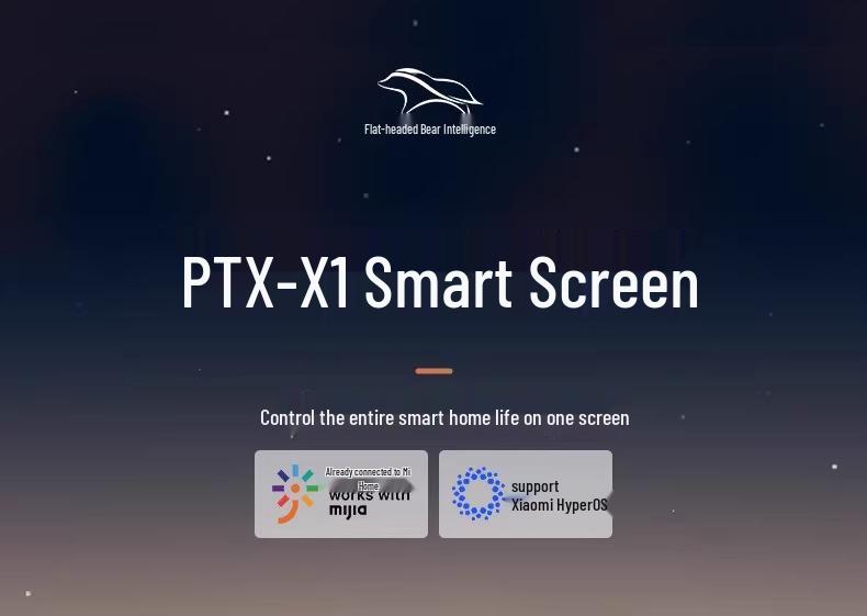 PTX Медведь с плоской головой X1 Экран умного управления - HD-дисплей с сенсорным экраном, Совместимость с приложением Mijia