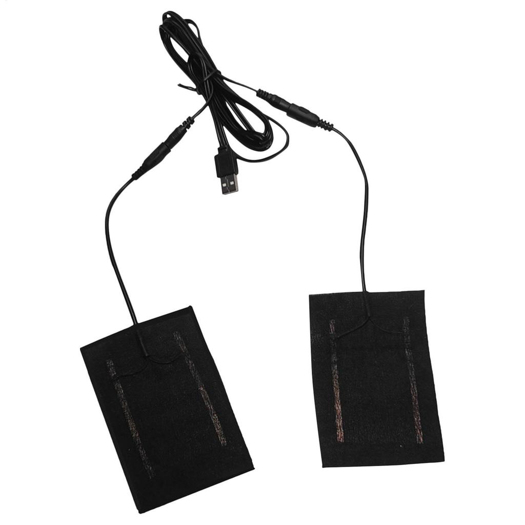 USB Электрическая грелка для перчаток 5V USB Нагревательная подкладка для перчаток 2 в 1 Согревающая грелка Углеродное волокно нагревательная ткань для зимы