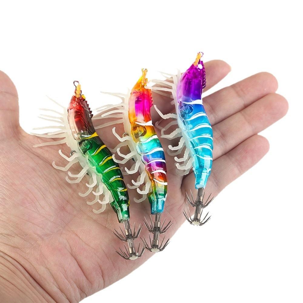Luminous Squid Jig 7g/12g Octopus Bait Shrimp Slow Sinking Lure Octopus Fishing