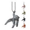 Keychain Pendant with Bead Chain 3D-Printed Xenon Rock Loki Hand-Sculpted Grace Doll Pendant Rescue Plan Bag Pendant