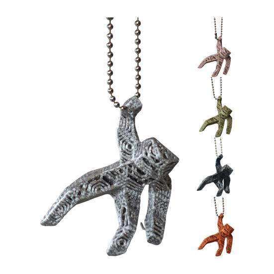 Keychain Pendant with Bead Chain 3D-Printed Xenon Rock Loki Hand-Sculpted Grace Doll Pendant Rescue Plan Bag Pendant