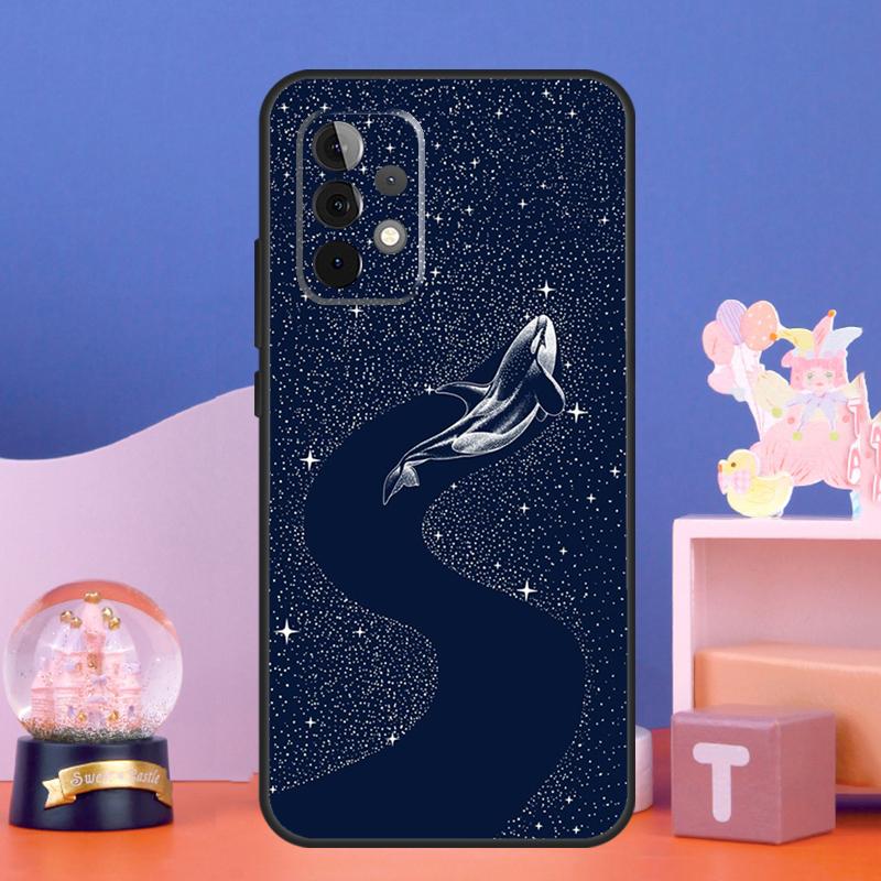 Starry Orca Whale Shark Case For Samsung Galaxy A17 A06 A16 A26 A36 A56 A55 A35 A15 A32 A52 A13 A33 A53 A14 A34 A54