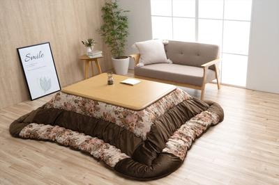 Ikehiko Kotatsu Futon Milia Beige Square 205 x 205 см Отдельный предмет Жаккардовое плетение Подходит для квадратной подставки для котацу размером см Прибл.. 80-90 #1151690020103