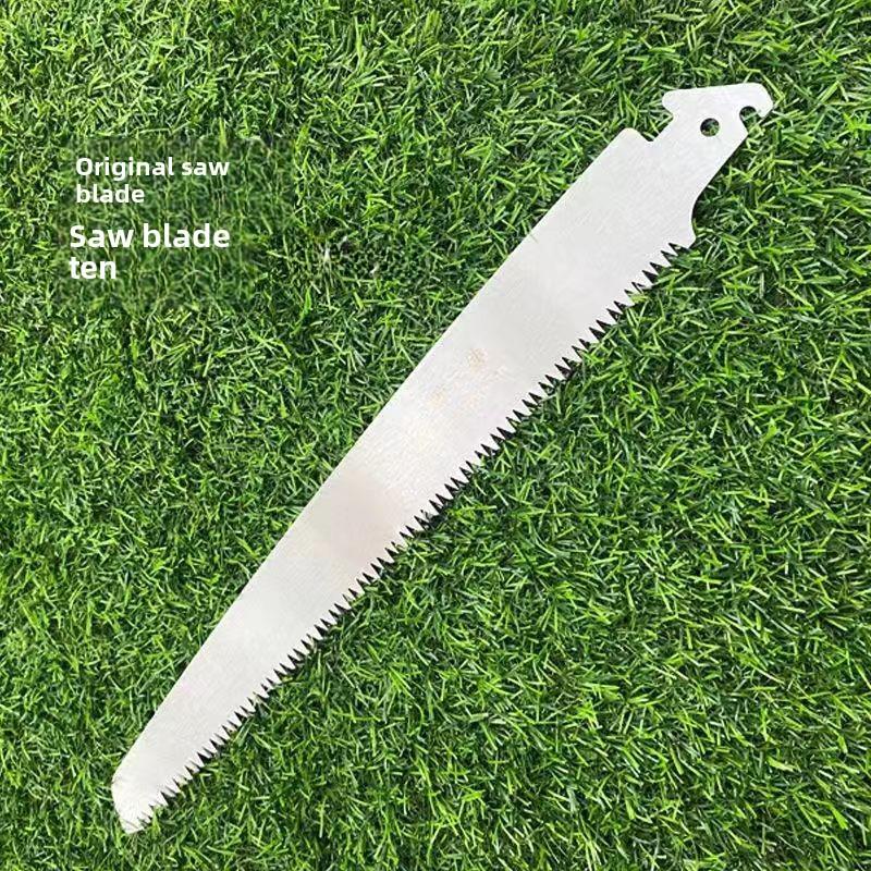 Ручная пила для больших деревьев из марганцевой стали с защитным кожухом – портативная узкая пила для работы по дереву на открытом воздухе со сменным прямым лезвием.