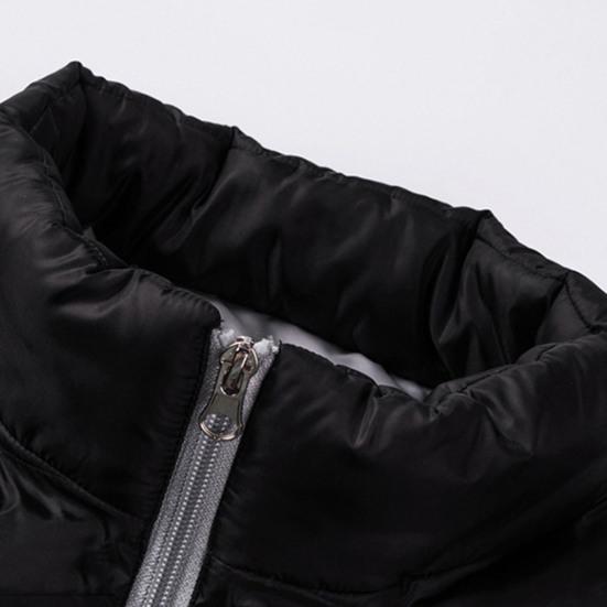 Мужская хлопковая куртка осень-зима теплая контрастного цвета с длинными рукавами воротник-стойка карман на молнии повседневное свободное мужское пальто верхняя одежда