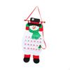 Christmas Advent Calendar Snowman Decoration for Mantelpiece Winter