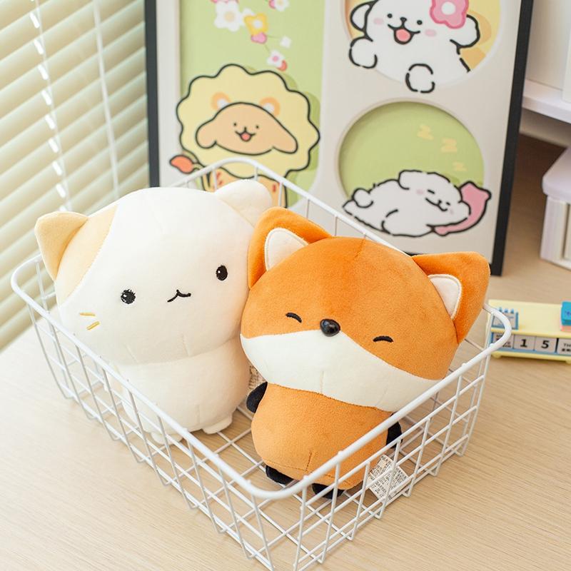 Плюшевые игрушки Лиса Кошка Мышь Очаровательные животные Набитые куклы Кавайные игрушки Коллекция Хобби Декор для дома Игрушки Куклы для детей Подарки на день рождения