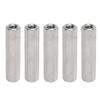 5Pcs Silver M8 Hex Coupling Nut Safe Practical Stainless Steel Coupling Nut Kit for Industrial