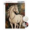 Animal Pearl Painting Handmade 5D Horse DIY Home Office Desktop Decoration Painting