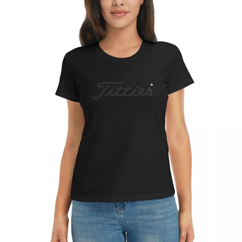 Women TShirt Titties Golf Ball Summer Short Sleeve Tees Round Neck Cotton T Shirts Clothes Tops Streetwear