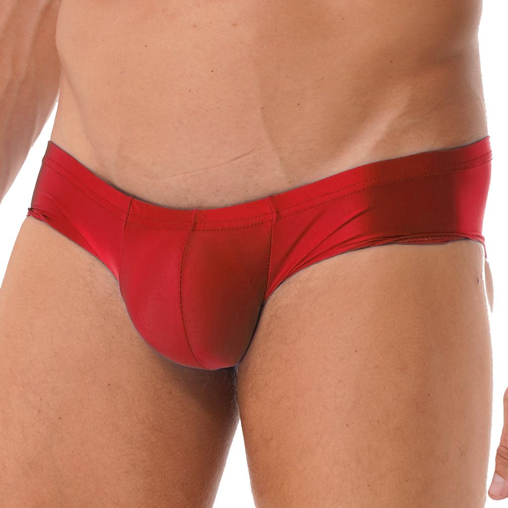 Мужские трусы с низкой посадкой, однотонные эластичные трусы с эластичным поясом, для повседневного использования