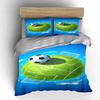 Soccer field and ball. Bedding sets Duvet cover sets Duvet covers Pillowcases(1 * Duvet Cover 2 * Pillowcases, without duvet insert)