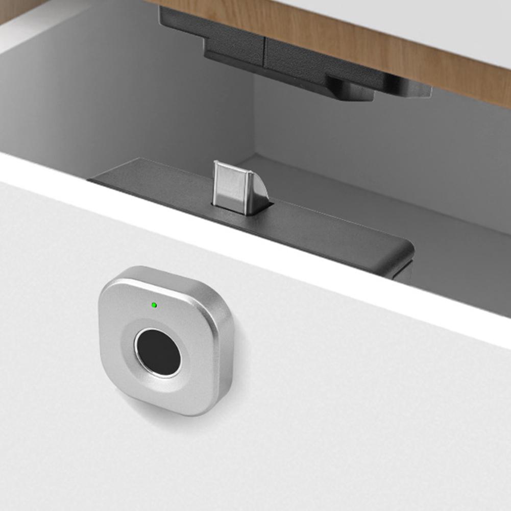 Замок для ящика по отпечатку пальца Замок для тумбочки Шкафчик Замок для обувного шкафа Шкаф Умный замок Синий Зуб Ручка без ручки Домашний офис