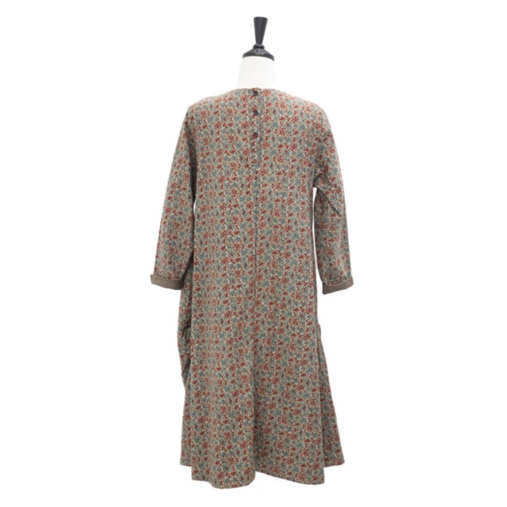Shiz Madam Women S Winter Floral Shirring Flare dreSS N2745
