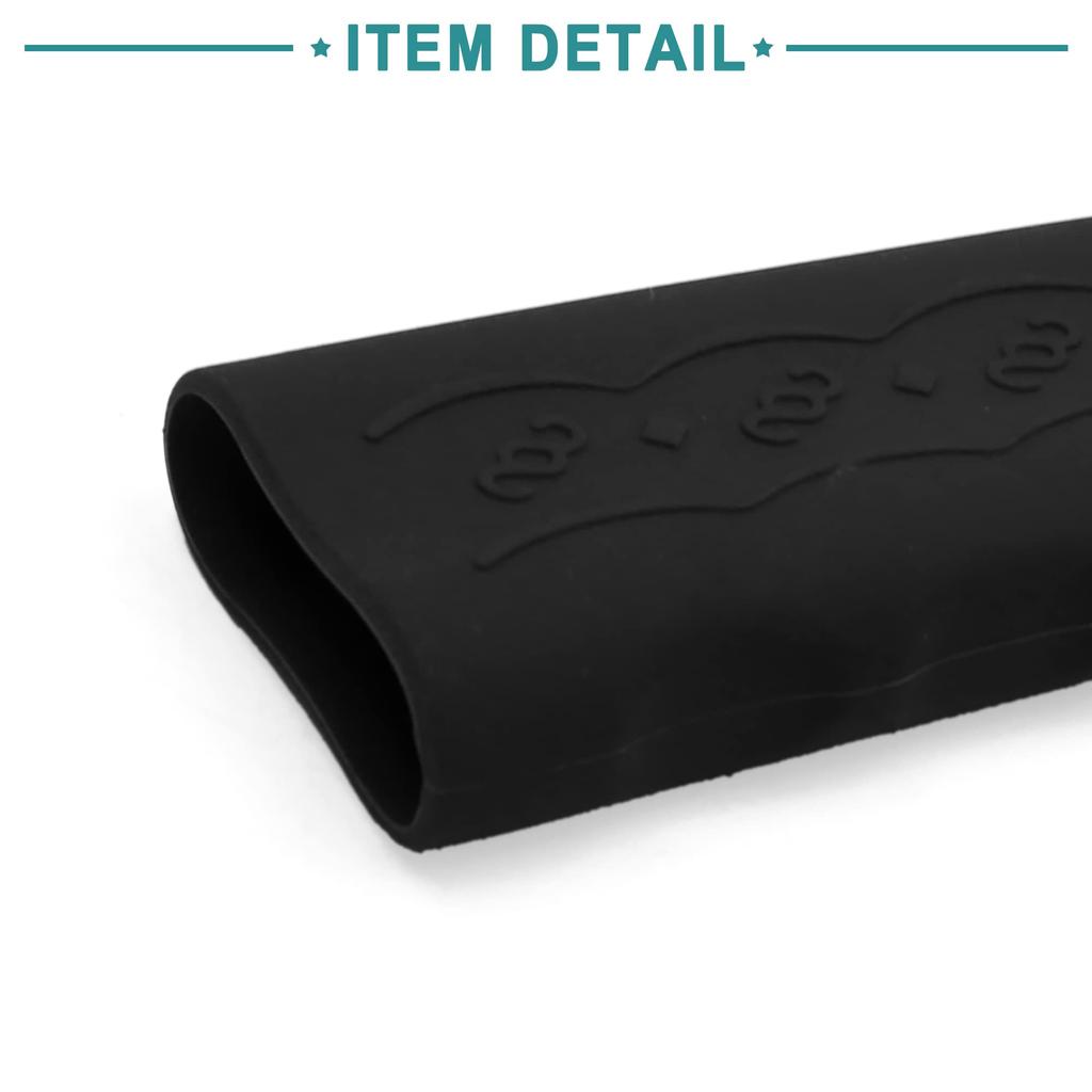 ACROPIX Universal Silicone Anti-Slip Car Handbrake Cover Protector Black 1 Pcs