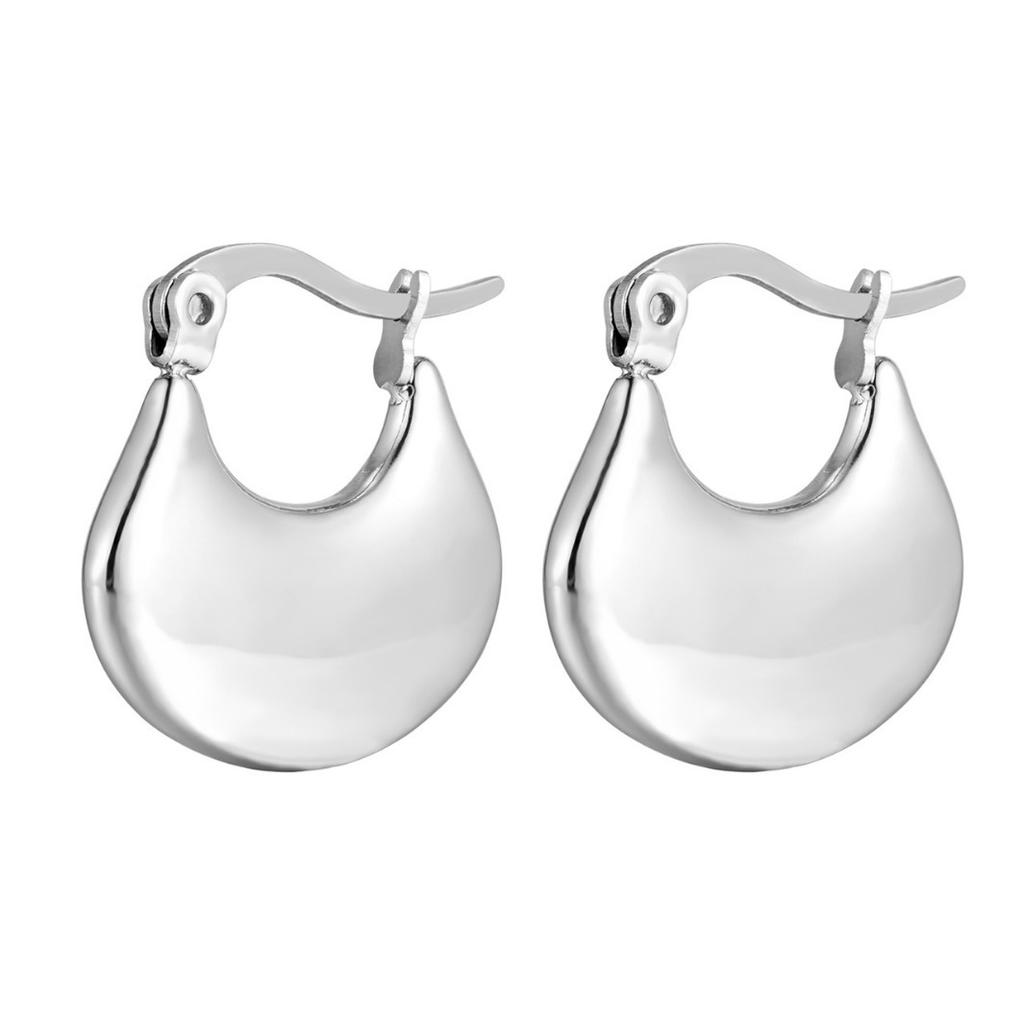 Personalized Fan-shaped Ginkgo Biloba Earrings, Women's Simple Fashion Metal Sense Ear Buckle Niche Design Sense