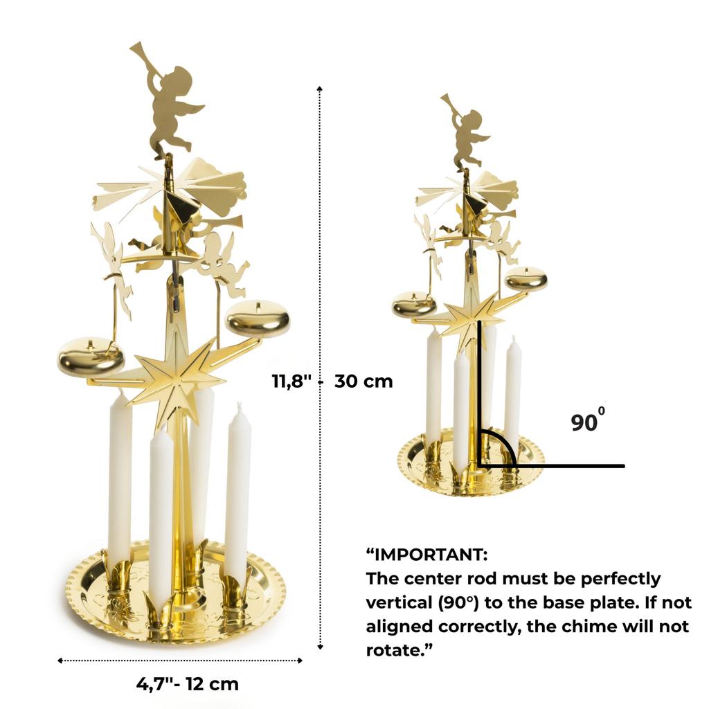 Angel Chimes Original Swedish Christmas Decoration With 4 Candles (Chime) - - -