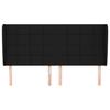 VidaXL Headboard with Ears Black 203x23x118-128 Cm Fabric3117980