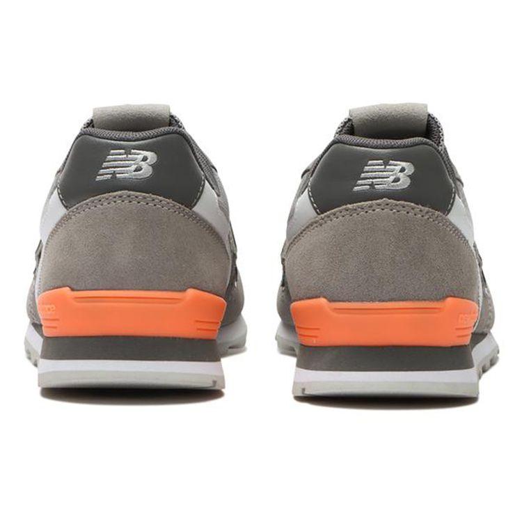 New Balance Nb 996 Comfortable Sports Fabric Synthetic Leather Slip Resistant Durable Low Top Running Shoes Women Sneaker Gray Orange WL996CPM
