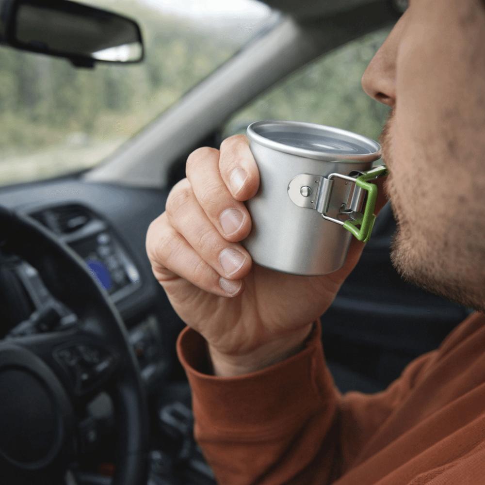 Reusable Aluminum Zinc Zinc Alloy Cup 150 ML Coffee Cup Tea Cup Outdoor Cup  Camping