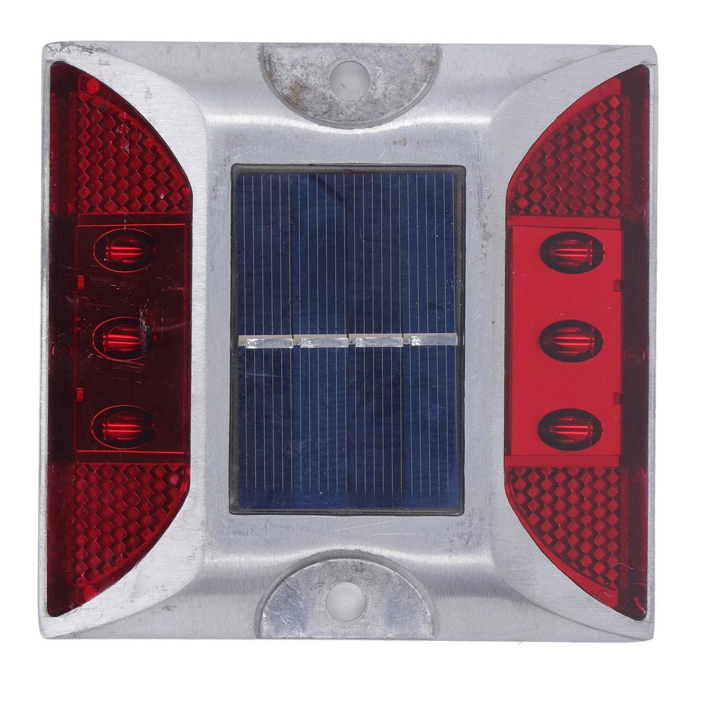 Solar Road Stud Light Cast Aluminium Alloy for Driveway Step Sidewalk Stair Outdoor IP68 Waterproof Road Marker Red Light