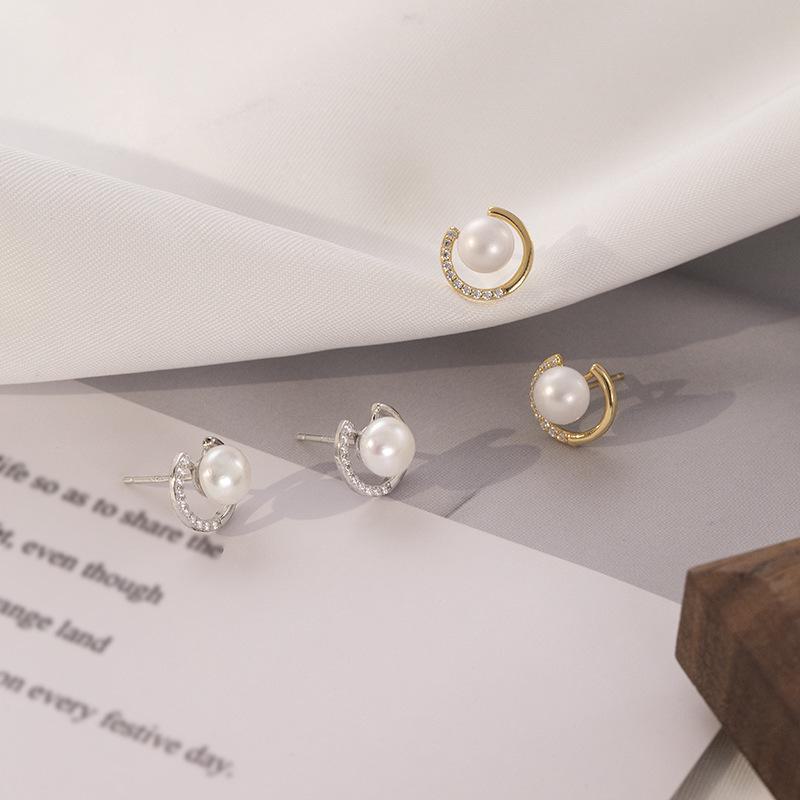 Высококачественные силиконовые жемчужные клипсы для непроколотых ушей - 2021 French S925 Silver Edition