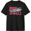 JOISOMI Футболка с коротким рукавом Run The Jewels Повседневные рубашки Футболка с круглым вырезом Спортивные футболки(2)