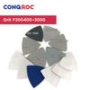 90x90x90mm Triangle Sponge Sanding Pads Silicon Carbide Hook & Loop Dry and Wet Abrasive Sandpapers 25-Piece Grit P300400~3000