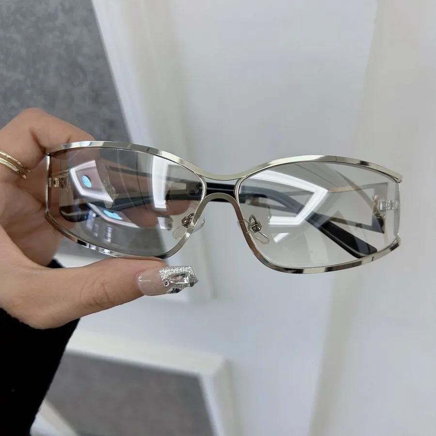 Повседневные квадратные дизайнерские солнцезащитные очки женские мужские металлическая оправа роскошные солнцезащитные очки женские мужские брендовые модные