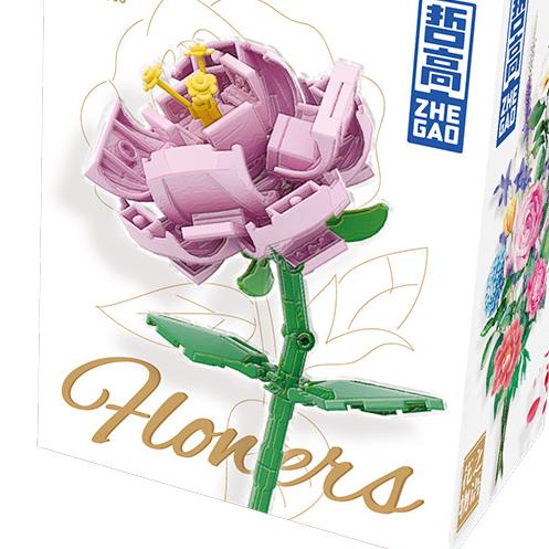 Flower Model Eternal Bouquet Building Blocks Creative Home Desk Plant Decoration Assemble Bricks Educational Toy Girl Kids Gifts