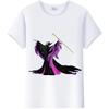 Vintage Cartoon Sleeping Beauty Summer Tee Villains Maleficent Tops White T-Shirts 90S Clothes Gothic Blouse Unisex