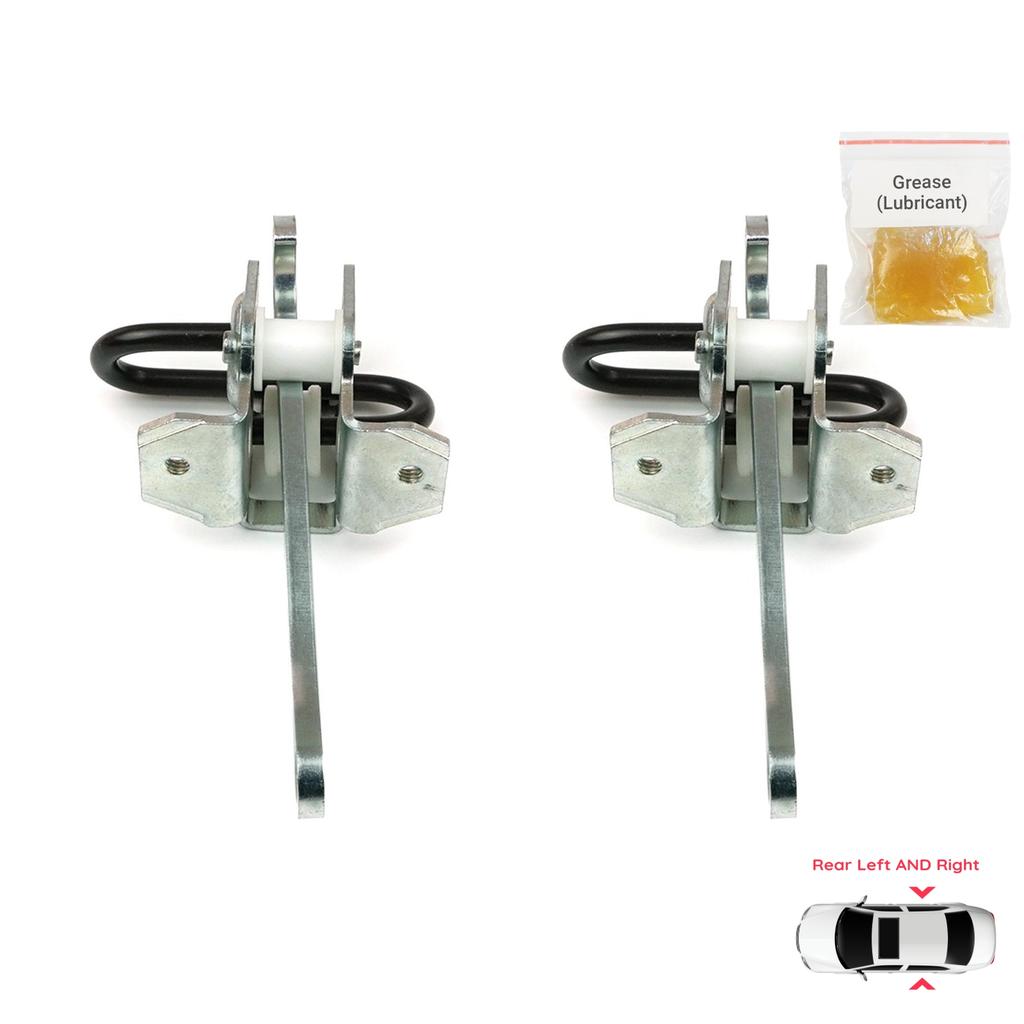 EDP1066-1 2 Pieces Rear Left AND Right Door Catch Hinge Brake Stop Check Strap Limiter for BMW 5 Series E34 7 Series E32 51228168090