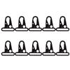 10pcs Enlarged Mouth Clips Electric Ferry Treatment High Hardness Alloy Heavy Duty HK Hook for