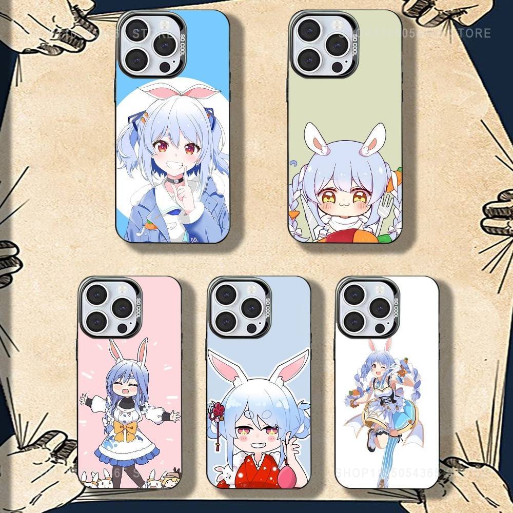 Чехол для телефона U-Usada Anime P-Pekoras для iPhone 16,15,14,13,12,11,8,7,Pro,Max,Plus,Mini,XS,SE, ударопрочный матовый чехол