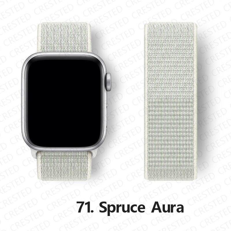 Нейлоновый ремешок для Apple, ремешок для часов 44 мм, 40 мм, 42 мм, 38 мм, браслет для умных часов, ремень, спортивный браслет-петля, iWatch series 3, 4, 5, 6, se, ремешок