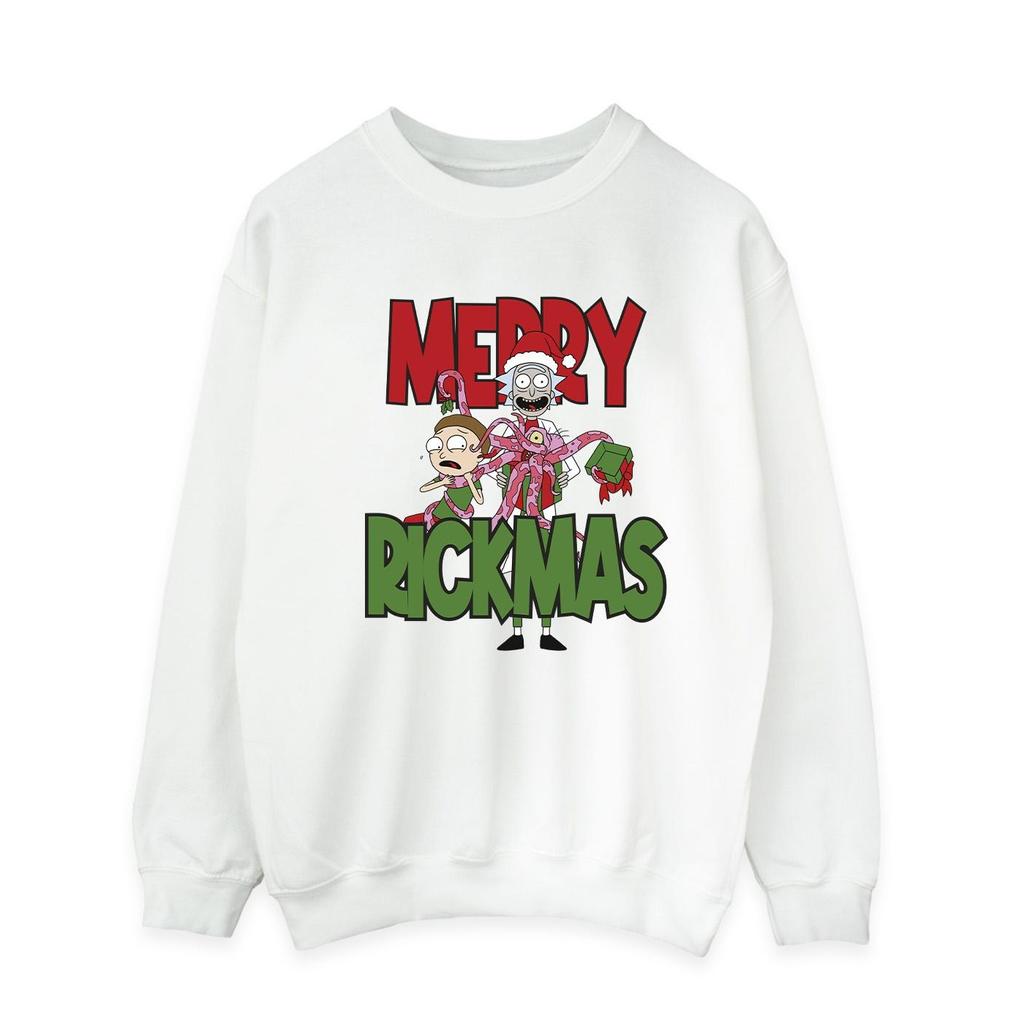 Rick And Morty Mens Merry Rickmas Sweatshirt