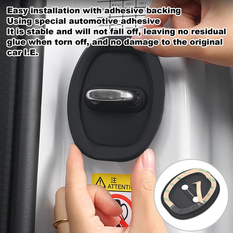 Накладка на защелку замка двери автомобиля Водонепроницаемые аксессуары для стайлинга автомобиля 4 шт. Декоративные накладки на дверной замок автомобиля Спортивный стиль Автомобильные запчасти