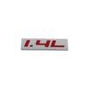 Premium 1.4L 1.4 L for Universal car Engine Hood Fender trunk Tail Rear Bonnet Nameplate Decal Emblem Badge Sticker