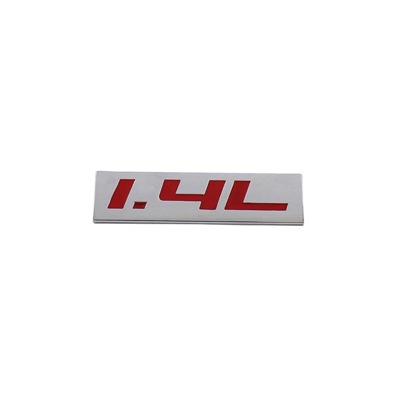 Premium 1.4L 1.4 L for Universal car Engine Hood Fender trunk Tail Rear Bonnet Nameplate Decal Emblem Badge Sticker