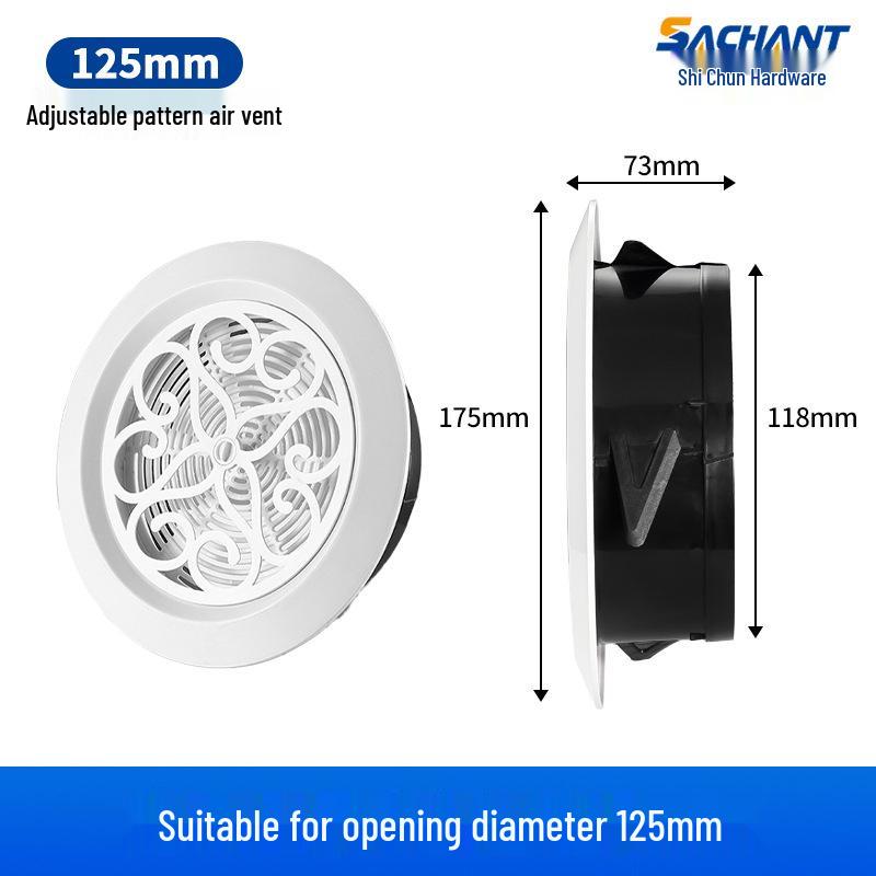 Регулируемый круглый ABS-диффузор для центрального кондиционирования