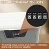 4 Digit Password Lock Safe Box Plastic Lockable Storage Bin High Security Household Cash Jewelry Privacy Security Storage Box