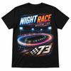 Night Race Weekend Laps T-Shirt, Oval Track Racing Fan Graphic Tee